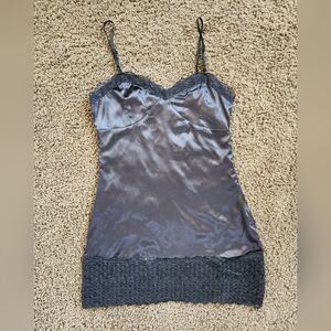 Black Lace Chemise With Sweetheart Neckline